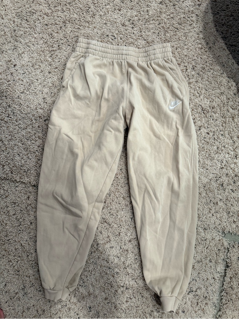 Nike Youth Tan Fleece Joggers XL